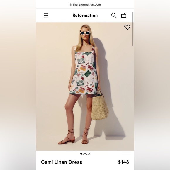 Reformation Cami linen dress